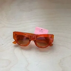 Victor Glemaud X Target orange  sunglasses Victor Glemaud x Target Transparent Orange Thick Sunglasses  main image 3